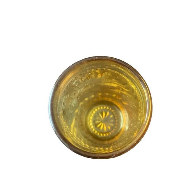 Vintage Brockway Glass Co American Concord Amber Glass Juice Tumbler Americana - Picture 3 of 13